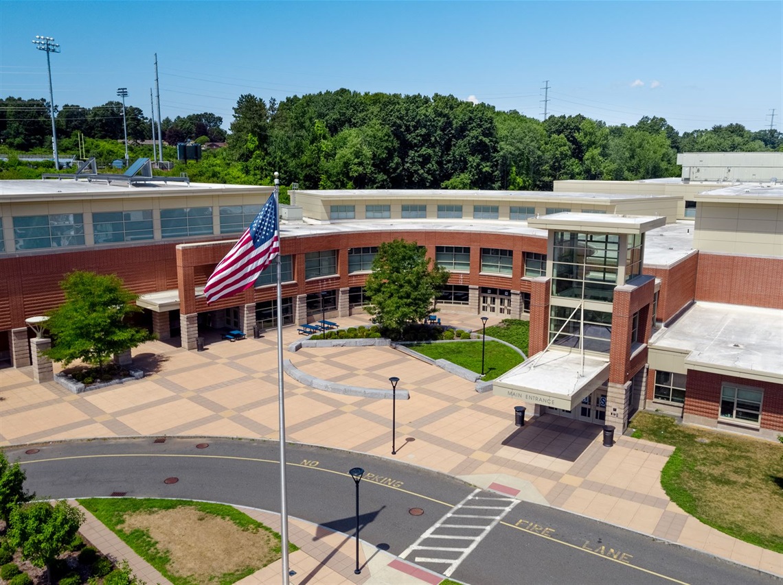 Drone image of WSHS